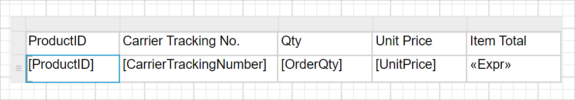 Adjust row height of the table