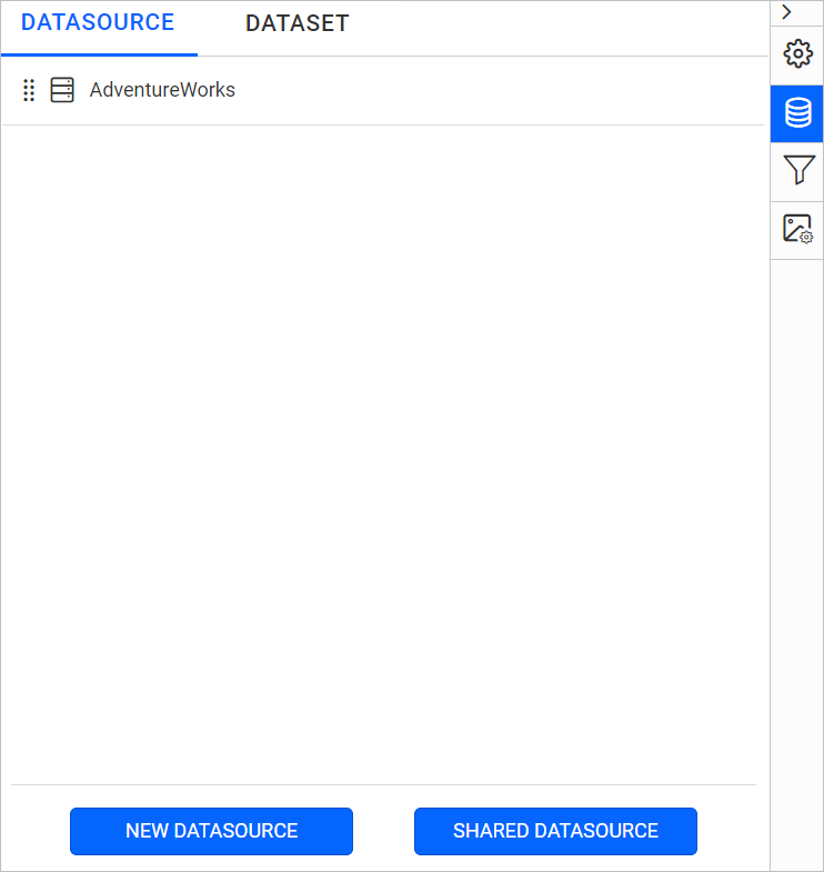 Data source list view