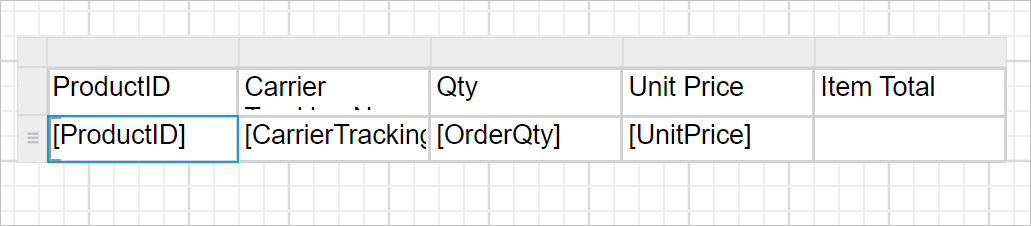 Output of assign fields procedure