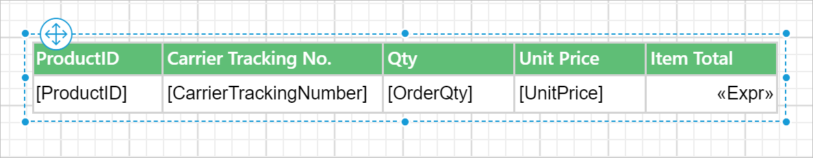 Customize table cell properties